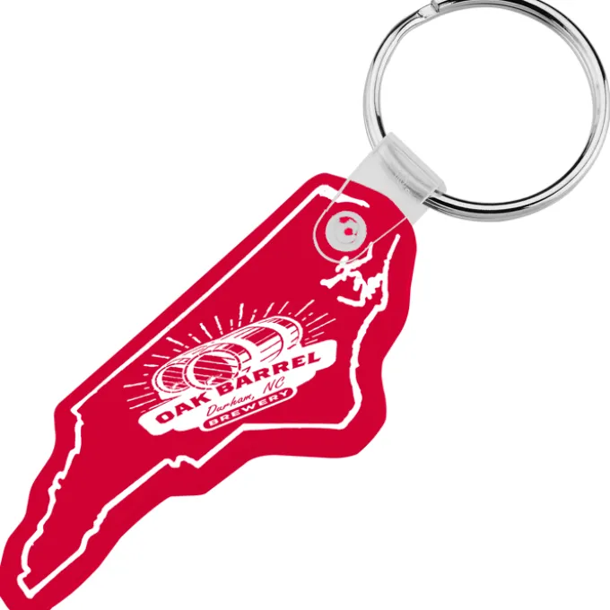 North Carolina Soft Keychain - Translucent