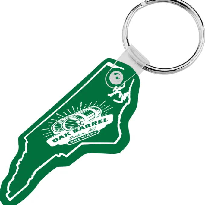 North Carolina Soft Keychain - Translucent