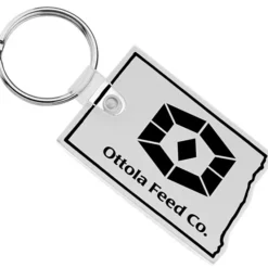 North Dakota Soft Keychain - Opaque