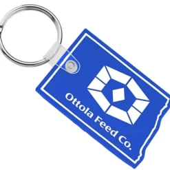 North Dakota Soft Keychain - Opaque