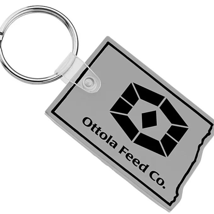 North Dakota Soft Keychain - Opaque