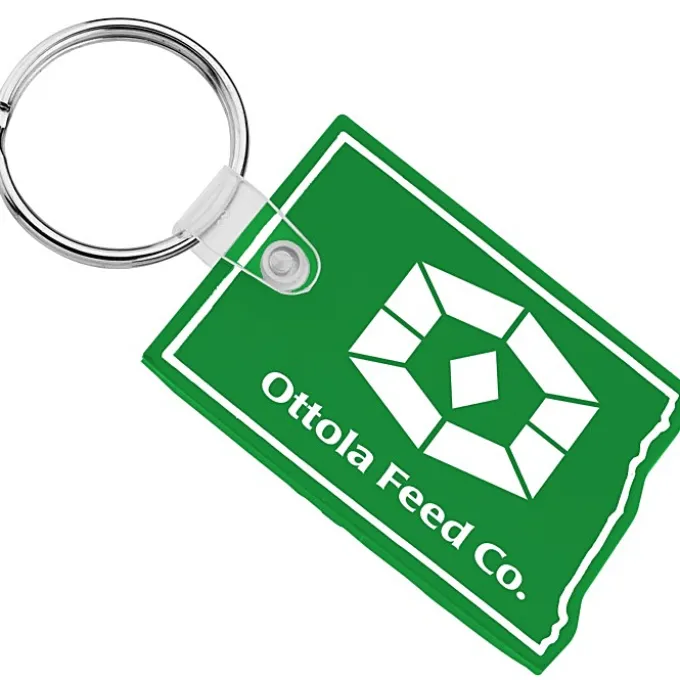 North Dakota Soft Keychain - Opaque