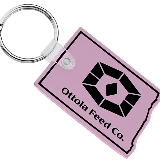 North Dakota Soft Keychain - Opaque