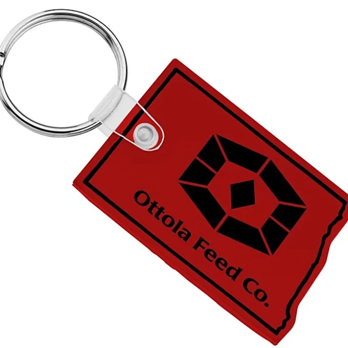 North Dakota Soft Keychain - Opaque