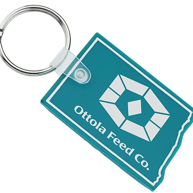 North Dakota Soft Keychain - Opaque