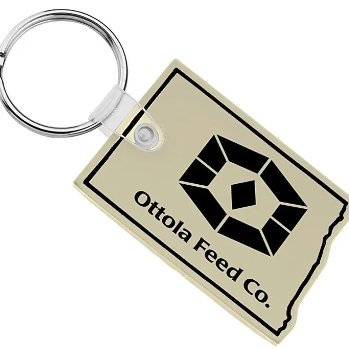 North Dakota Soft Keychain - Opaque