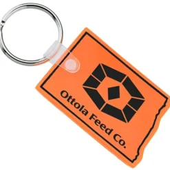North Dakota Soft Keychain - Translucent