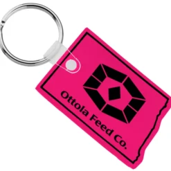 North Dakota Soft Keychain - Translucent