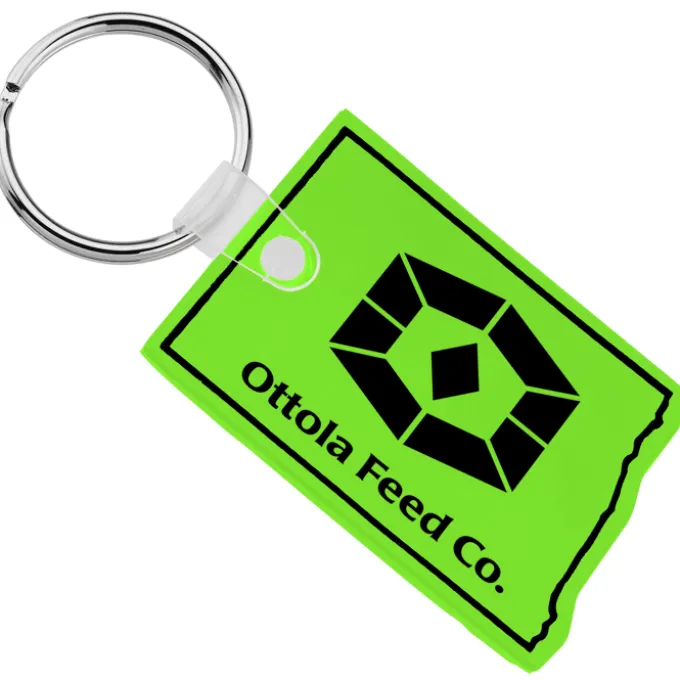 North Dakota Soft Keychain - Translucent