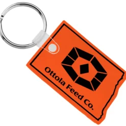 North Dakota Soft Keychain - Translucent