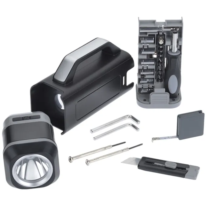Northfield Tool Set with Rechargeable LED Flashlight