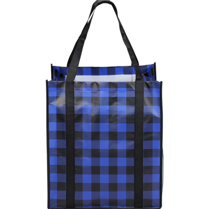 Northwoods Plaid Grocery Tote