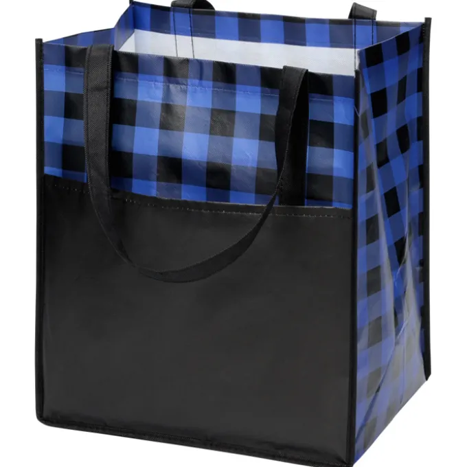 Northwoods Plaid Grocery Tote
