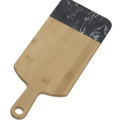 Notch Bamboo & Marble Cutting Board