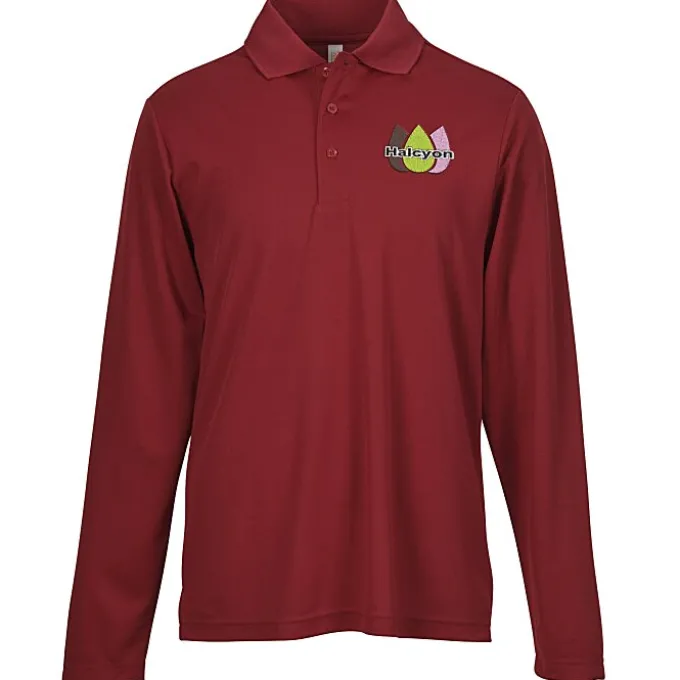 Nova Performance Long Sleeve Pique Polo - Men's
