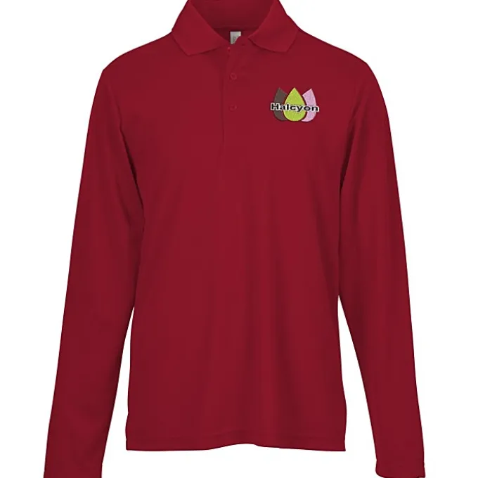Nova Performance Long Sleeve Pique Polo - Men's
