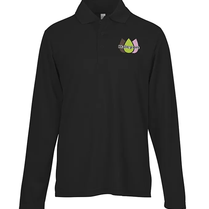 Nova Performance Long Sleeve Pique Polo - Men's