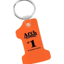 Number One Soft Keychain - Translucent