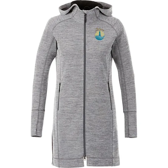 Odell Heather Knit Hooded Jacket - Ladies'
