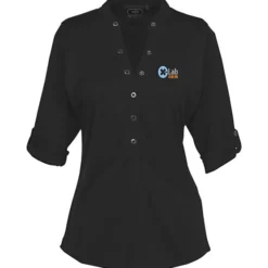 OGIO Poly Interlock Stay-Cool Henley - Ladies'