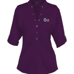 OGIO Poly Interlock Stay-Cool Henley - Ladies'