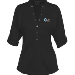 OGIO Poly Interlock Stay-Cool Henley - Ladies' - 24 hr