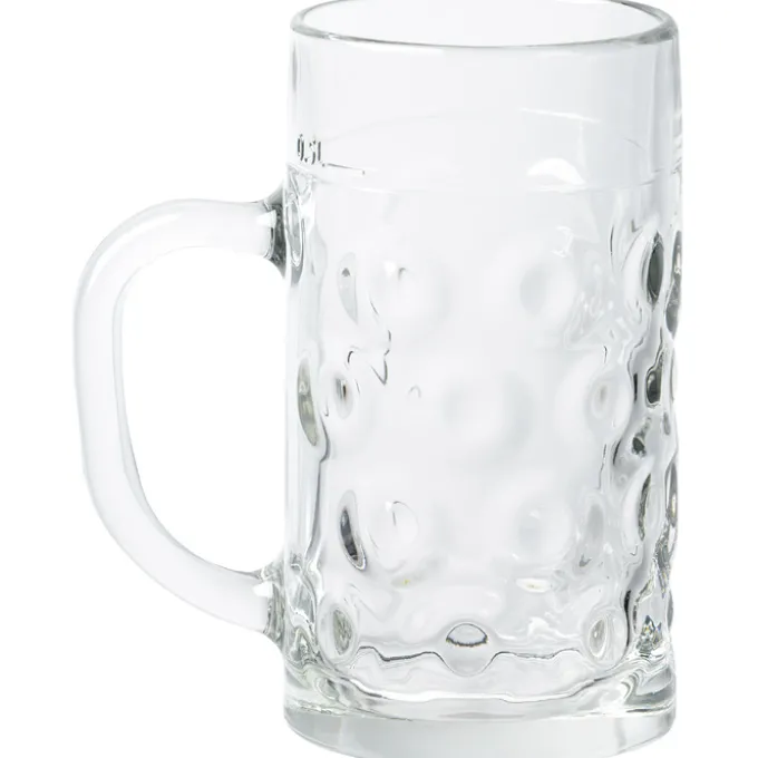 Oktoberfest Glass Mug - 17 oz - Deep Etch