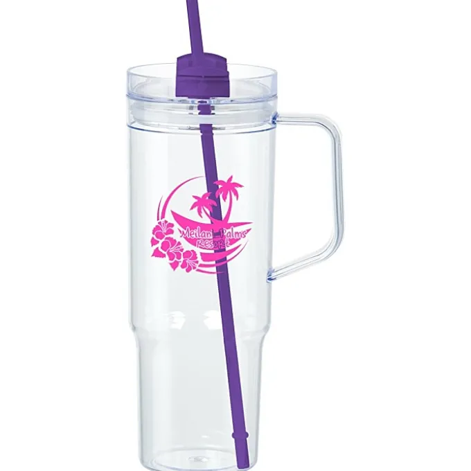 Oliver Acrylic Mug with Straw - 40 oz