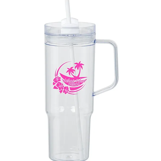 Oliver Acrylic Mug with Straw - 40 oz