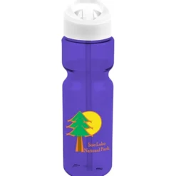 Olympian Bottle with Flip Straw Lid - 28 oz - Full Color