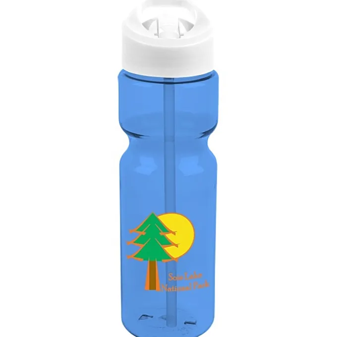 Olympian Bottle with Flip Straw Lid - 28 oz - Full Color