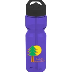 Olympian Bottle with Flip Straw Lid - 28 oz - Full Color