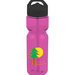 Olympian Bottle with Flip Straw Lid - 28 oz - Full Color