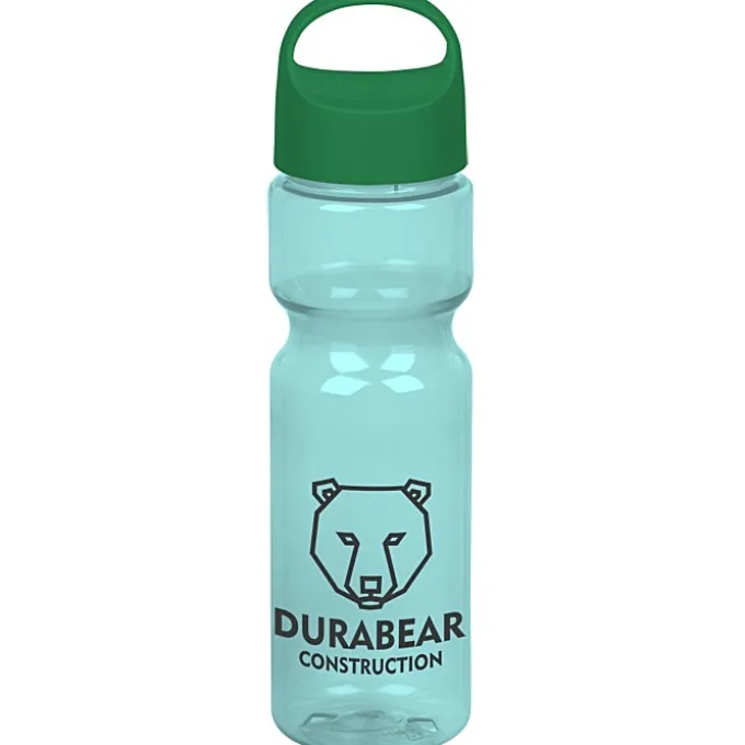 Olympian Bottle with Oval Crest Lid - 28 oz
