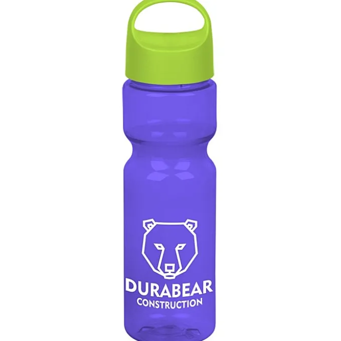 Olympian Bottle with Oval Crest Lid - 28 oz