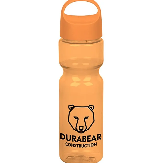 Olympian Bottle with Oval Crest Lid - 28 oz