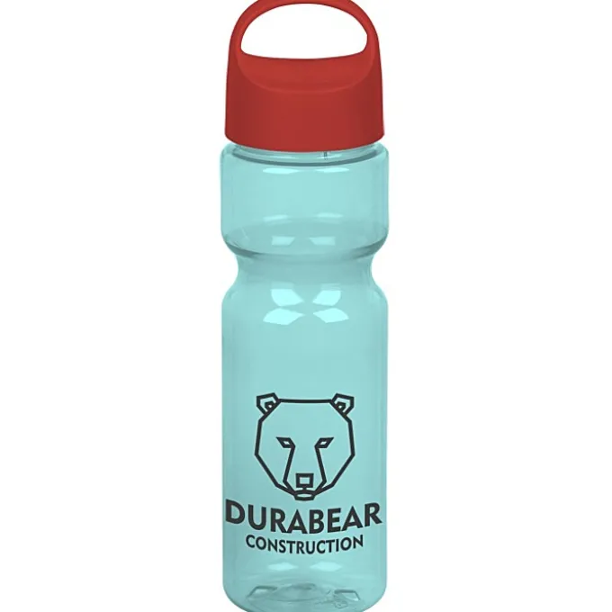 Olympian Bottle with Oval Crest Lid - 28 oz