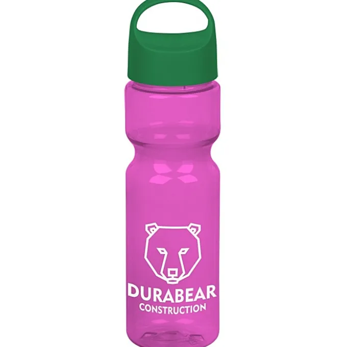 Olympian Bottle with Oval Crest Lid - 28 oz