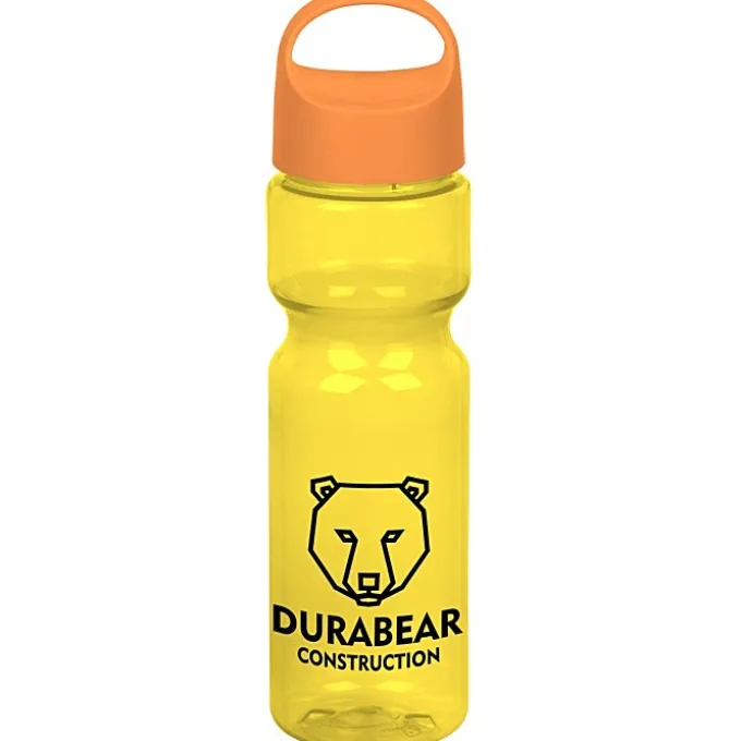 Olympian Bottle with Oval Crest Lid - 28 oz