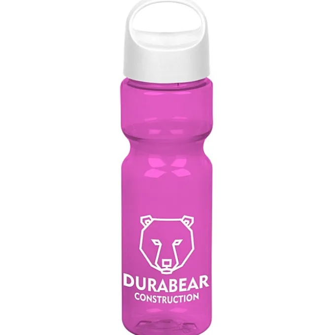 Olympian Bottle with Oval Crest Lid - 28 oz
