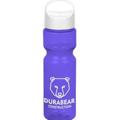 Olympian Bottle with Oval Crest Lid - 28 oz