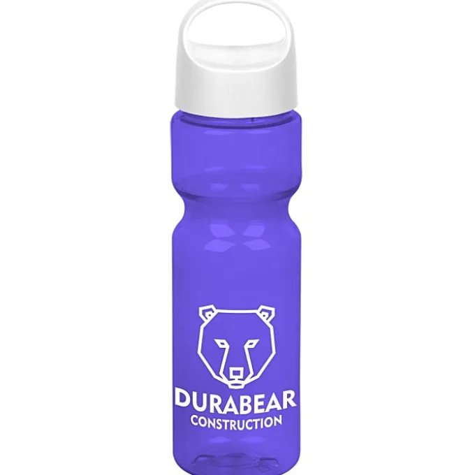 Olympian Bottle with Oval Crest Lid - 28 oz