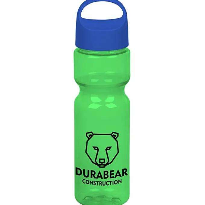 Olympian Bottle with Oval Crest Lid - 28 oz