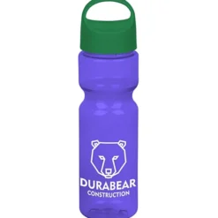 Olympian Bottle with Oval Crest Lid - 28 oz