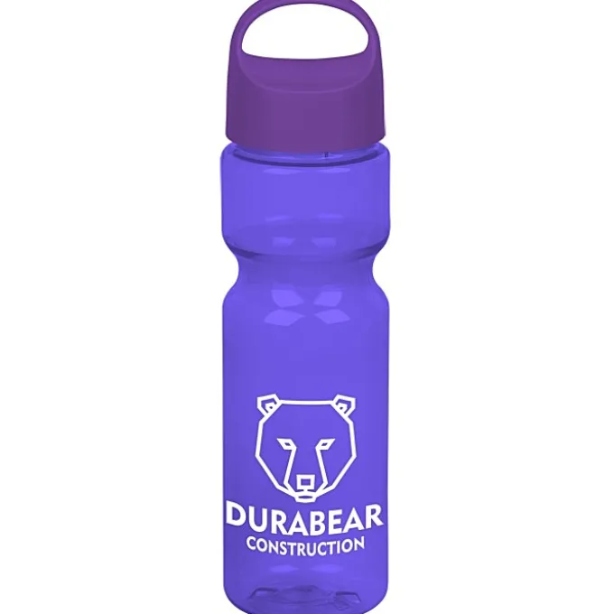 Olympian Bottle with Oval Crest Lid - 28 oz