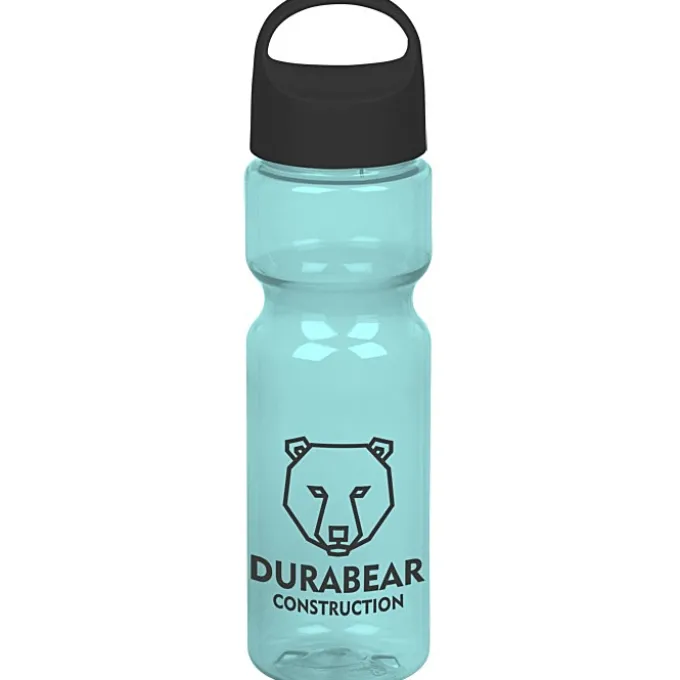 Olympian Bottle with Oval Crest Lid - 28 oz