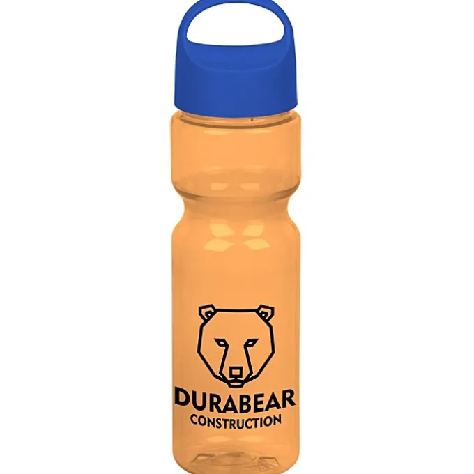 Olympian Bottle with Oval Crest Lid - 28 oz