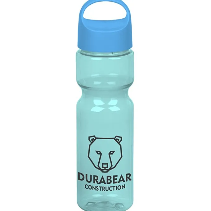 Olympian Bottle with Oval Crest Lid - 28 oz