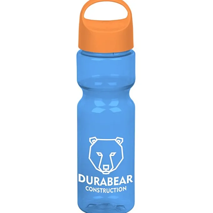 Olympian Bottle with Oval Crest Lid - 28 oz