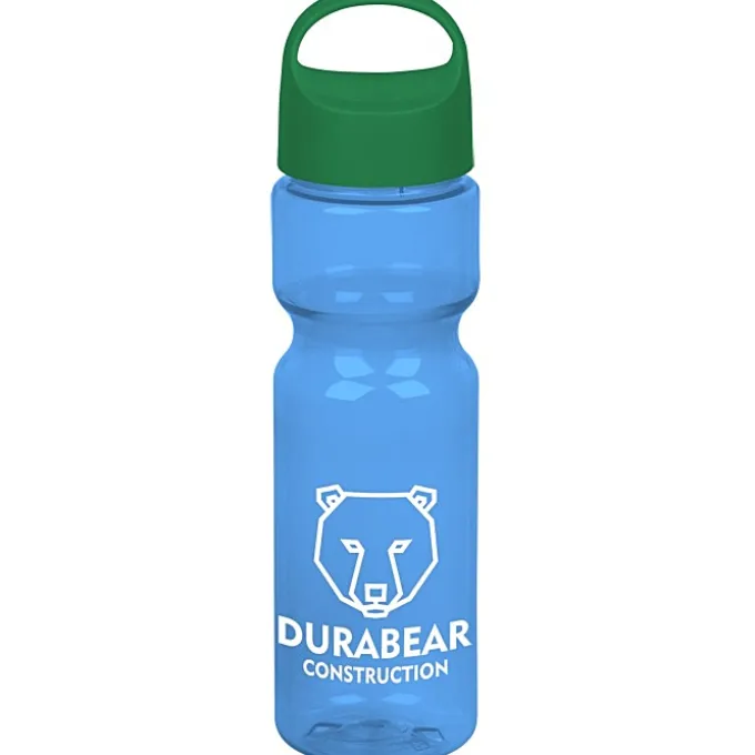 Olympian Bottle with Oval Crest Lid - 28 oz